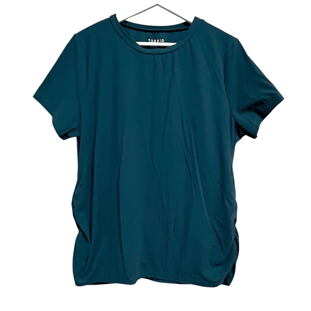 torrid Deep Teal Short Sleeve Crew Tee